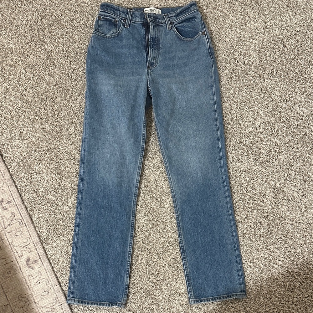 Abercrombie & Fitch Classic Blue Straight Leg Jeans